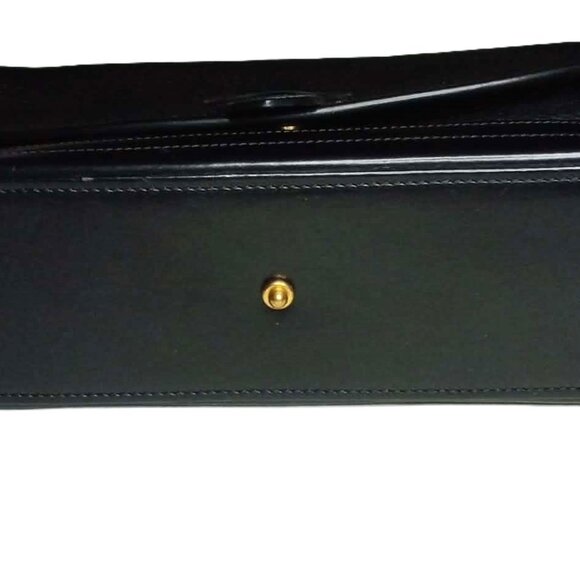 Rare VIntage Dooney & Bourke East/West Shoulder Bag P174 in Black - Picture 4 of 13